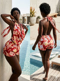 Halter Neck Printed Co-ord Set