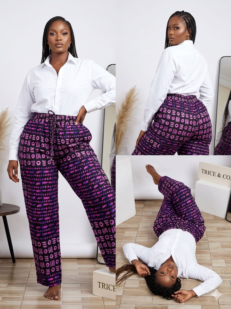 Trice Luxe Ankara Pants - Choose from various prints & colours