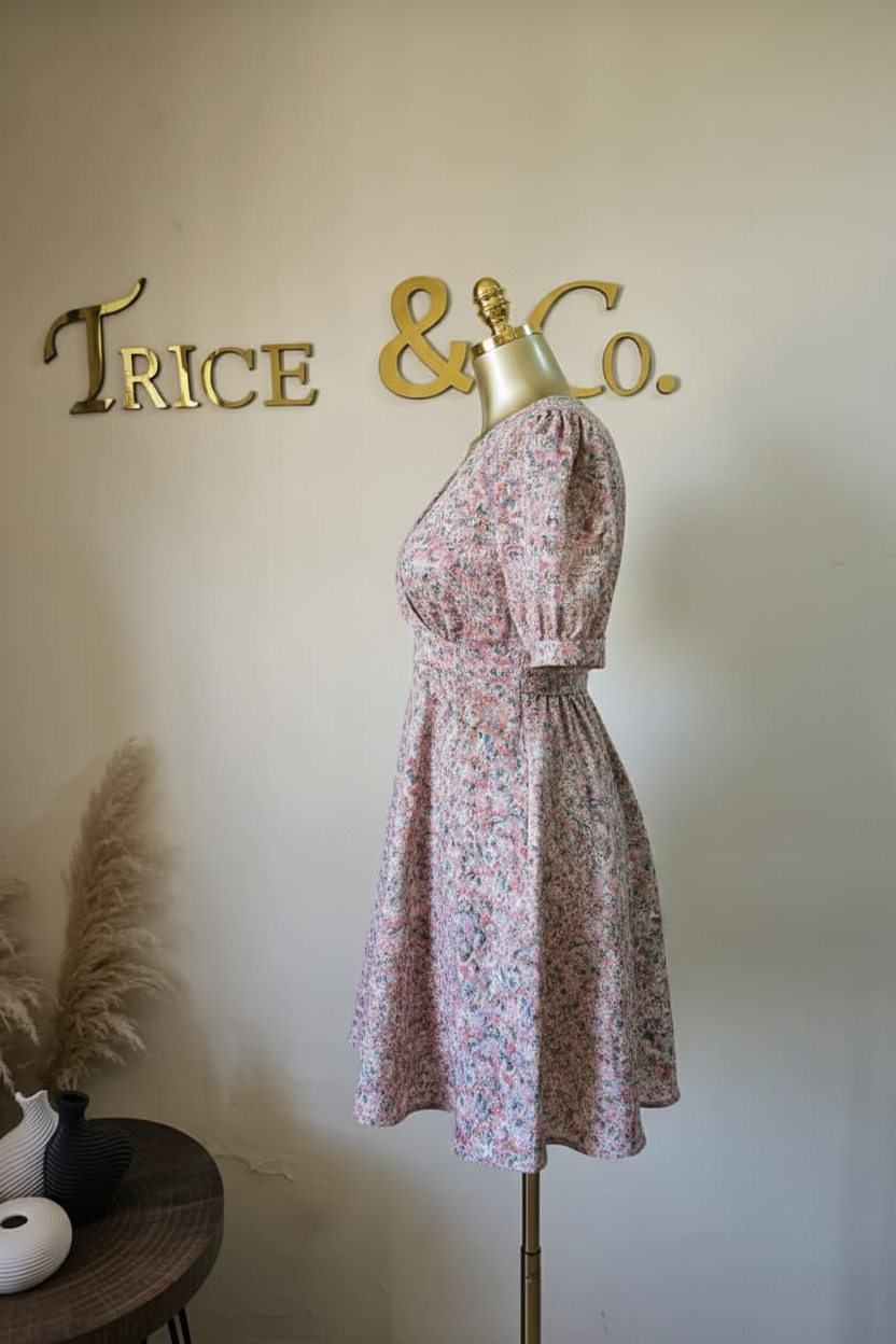 Floral Mini Dress - Side View