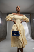 Buttercup Puff-Sleeve Midi Dress - variant