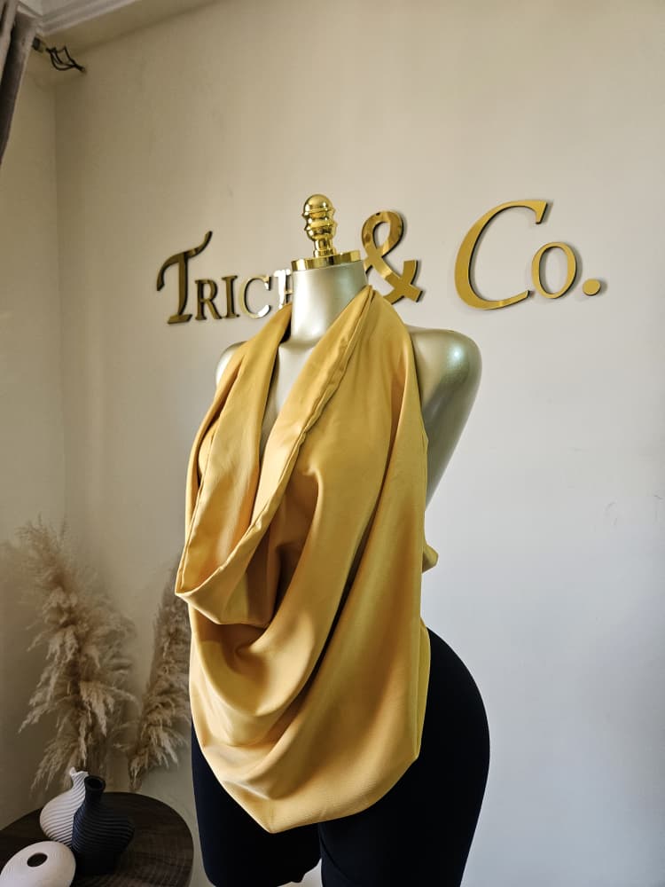 Golden Drape Top